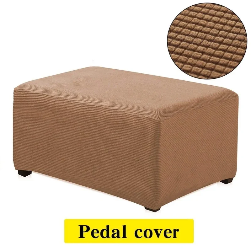 Housse protection pour poufs et repose pieds rectangulaire