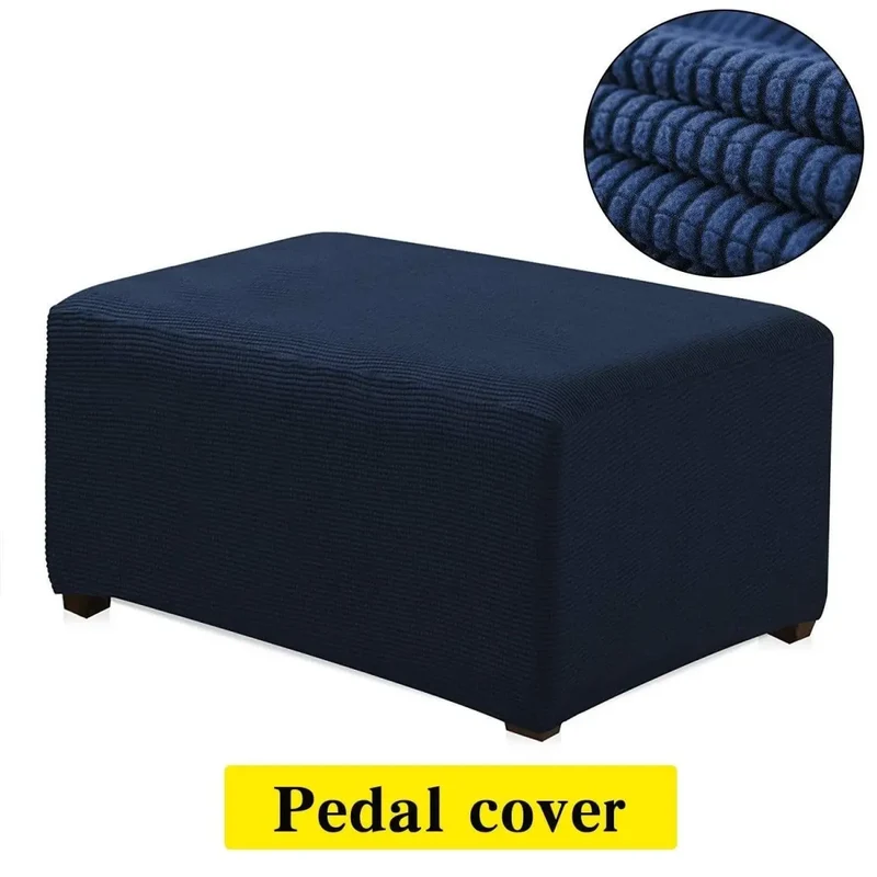Housse protection pour poufs et repose pieds rectangulaire