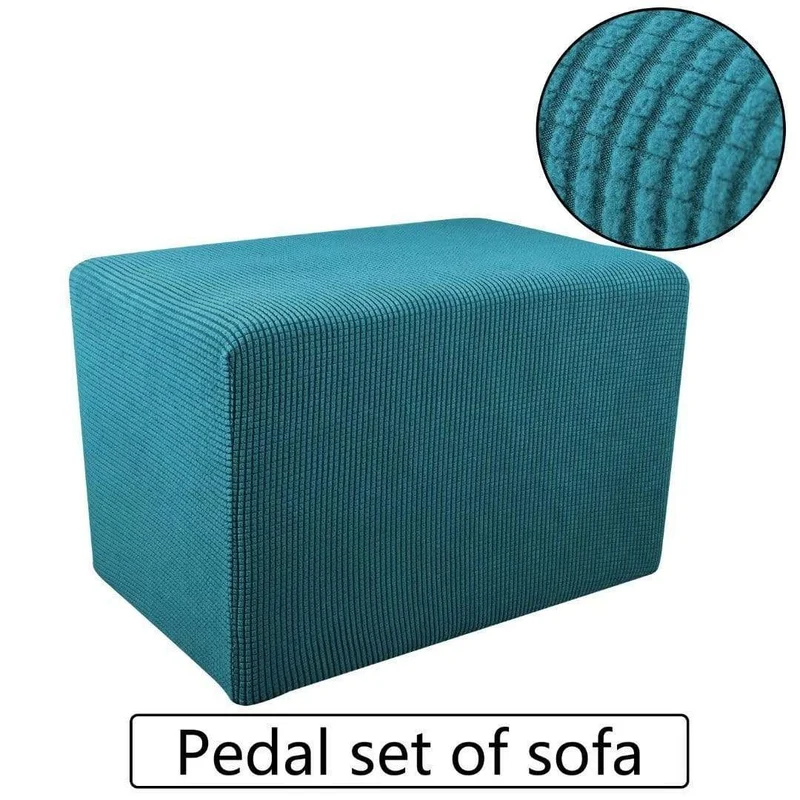 Housse protection pour poufs et repose pieds rectangulaire
