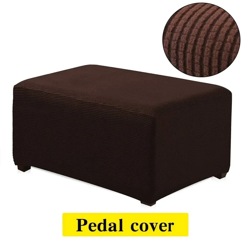 Housse protection pour poufs et repose pieds rectangulaire