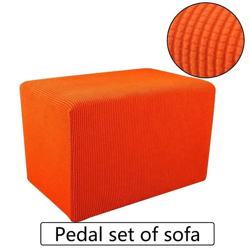 Housse protection pour poufs et repose pieds rectangulaire