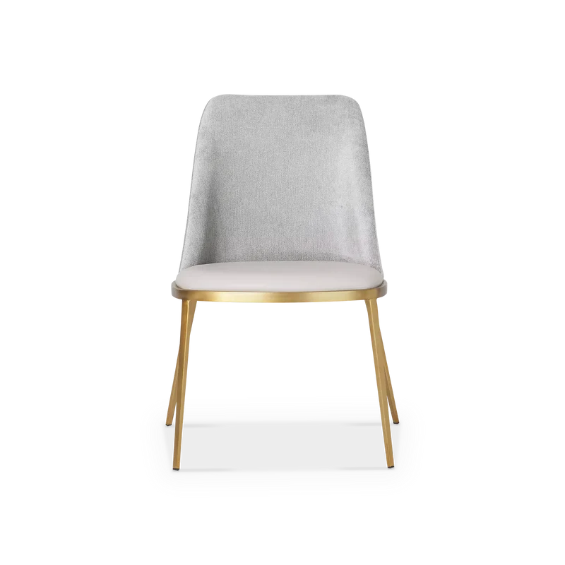 Dover - Leather and Velvet Dining Chair