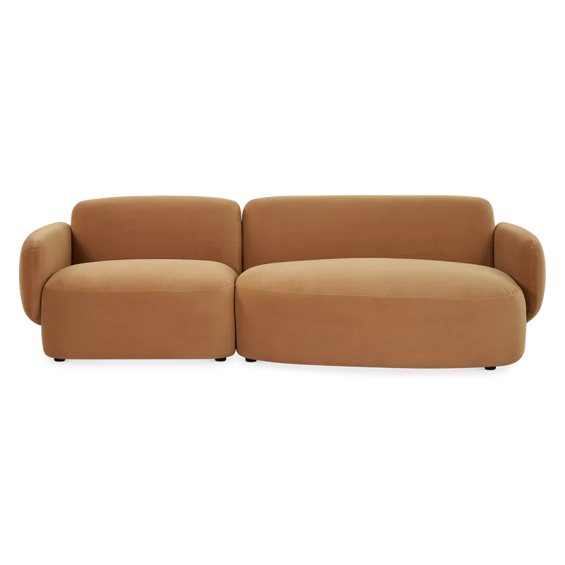 Gustave - Fabric-Upholstered Sectional Sofa