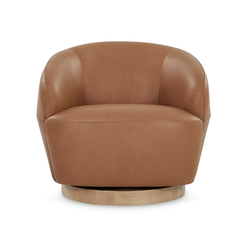 Pao - Leather Swivel Chair