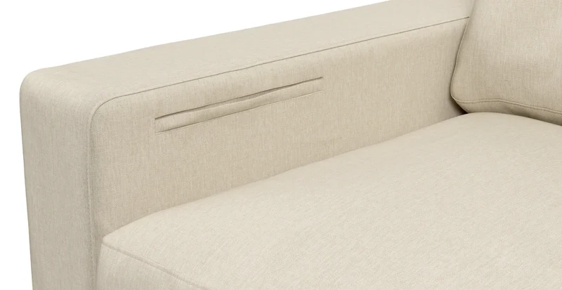 Sofa Storage Pocket — Add On - Crypton® Chenille Cream