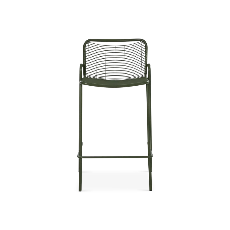 Roma - Outdoor Galvanized iron Counter Height Stool