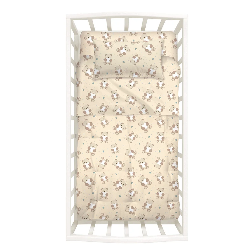 Trapunta con Paracolpi orsacchiotti in Cotone 300 gr/mq