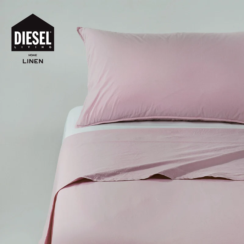 Lenzuolo copriletto con federe solid stone in Cotone