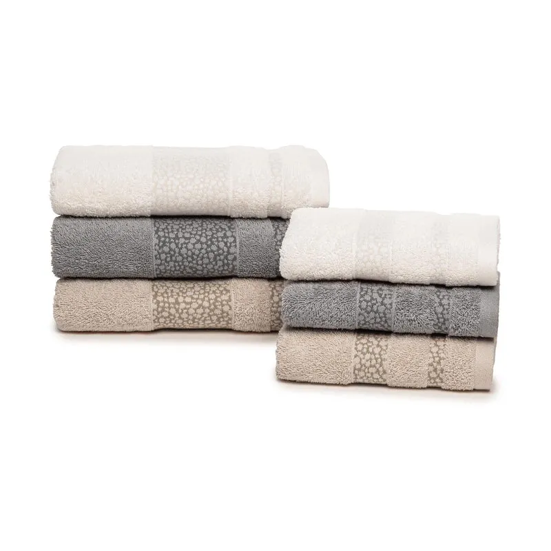 Set asciugamani in spugna smith in Cotone 450 gr/mq