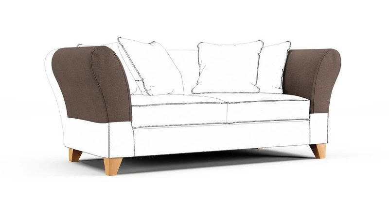 Backa Armrest Protector Covers — Add On - Mod Chenille Espresso