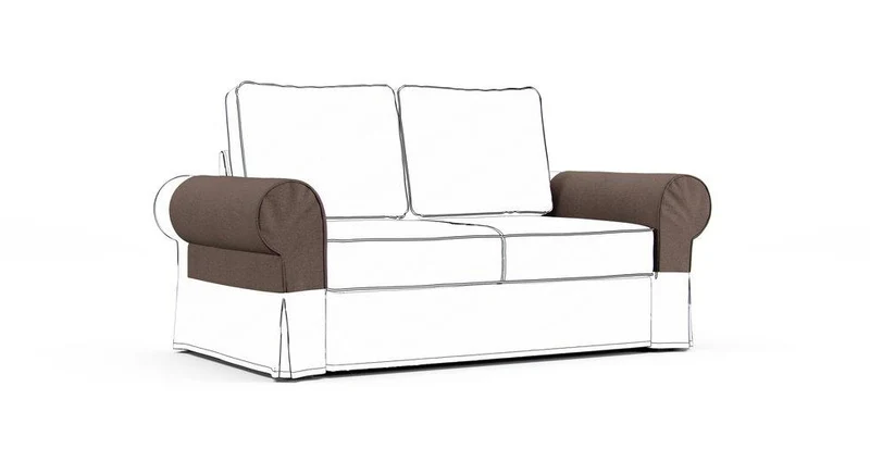 Backabro Armrest Protector Covers — Add On - Mod Chenille Espresso
