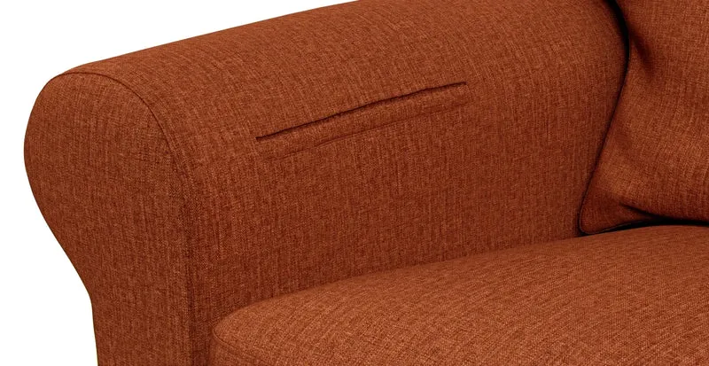 Sofa Storage Pocket — Add On - Crypton® Chenille Burnt Orange