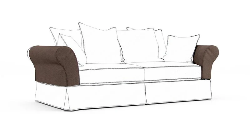 Backamo Armrest Protector Covers — Add On - Mod Chenille Espresso