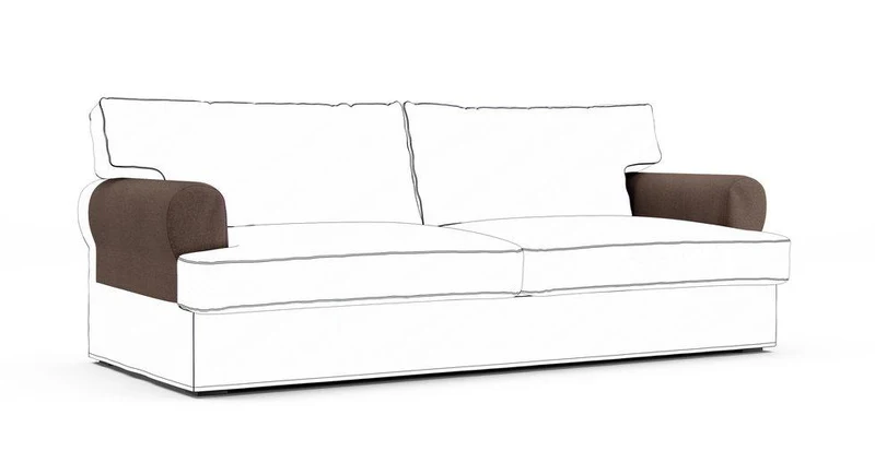 Ekeskog Armrest Protector Covers — Add On - Mod Chenille Espresso
