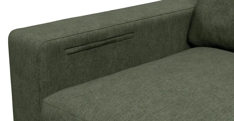Sofa Storage Pocket — Add On - Everyday Weave Basil Green