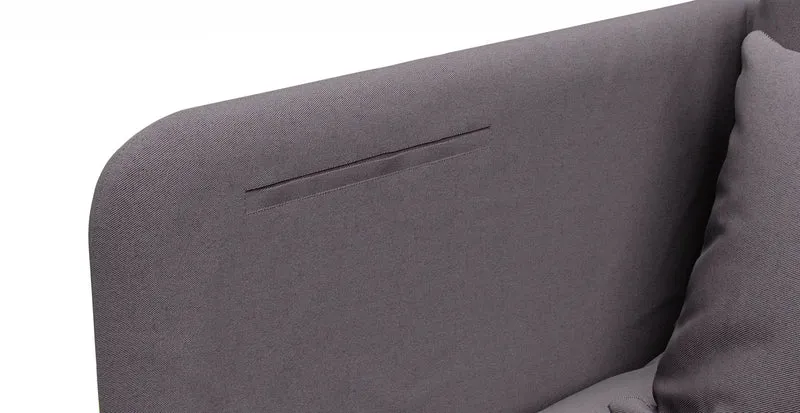 Sofa Storage Pocket — Add On - Everyday Cotton Charcoal