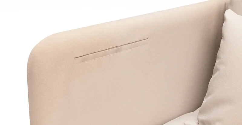 Sofa Storage Pocket — Add On - Everyday Velvet Sand