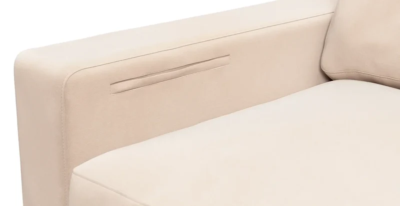 Sofa Storage Pocket — Add On - Everyday Velvet Sand