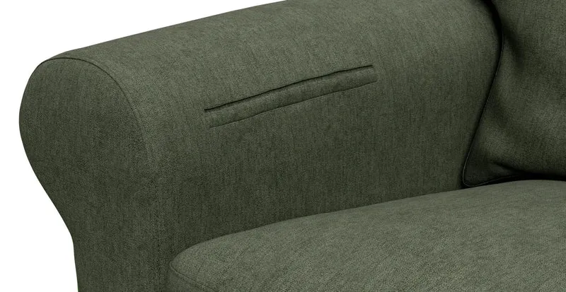 Sofa Storage Pocket — Add On - Everyday Weave Basil Green