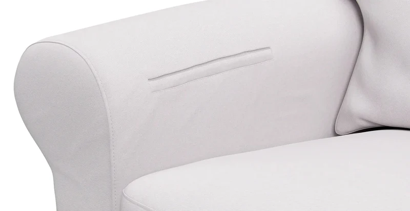 Sofa Storage Pocket — Add On - Everyday Cotton Pebble