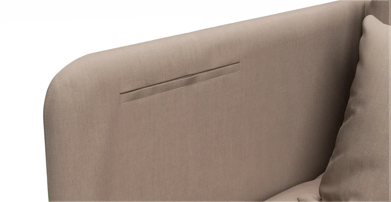 Sofa Storage Pocket — Add On - Sunbrella® Canvas Flax