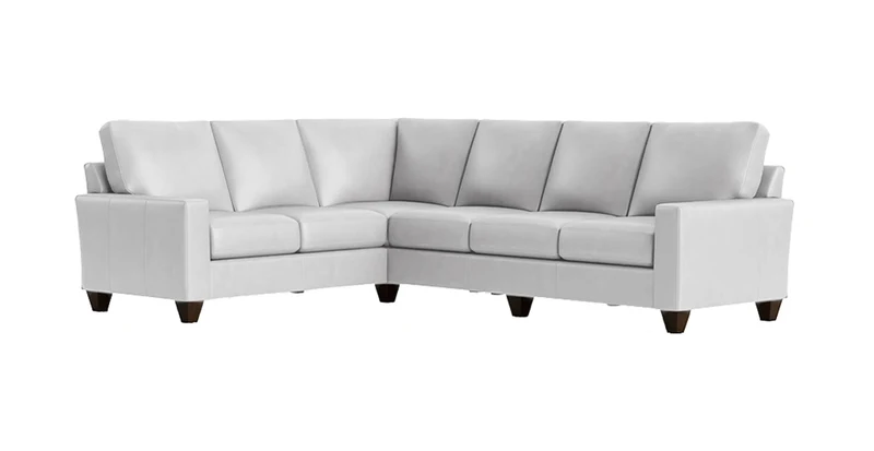True Custom 2 Piece Large Track Arm L-Shaped Sectional Slipcover