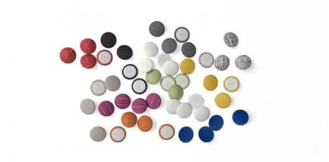 Tufting Buttons - Performance Weave Stone