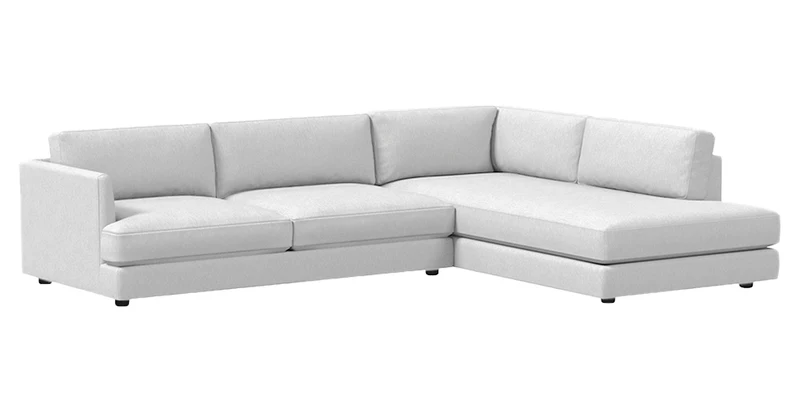 Haven 106" 2-Piece Bumper Chaise Sectional Slipcover
