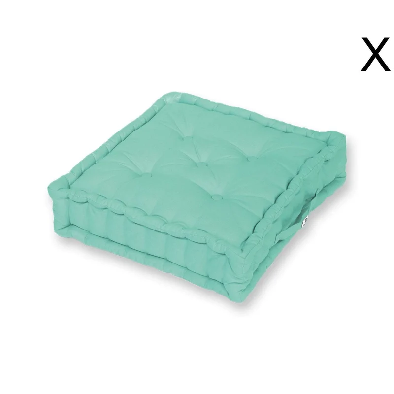 Coussin de sol lot de 2 (60 x H15 cm) Vert Mint